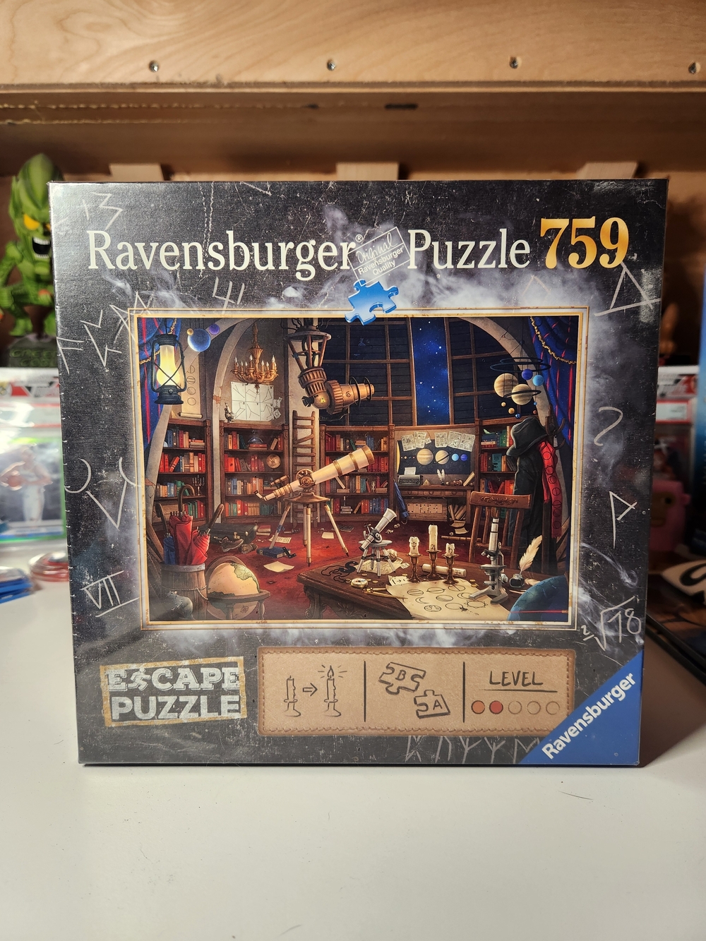 Ravensburger Puzzle 759 – Black Box with Blue Accent - SEALED
